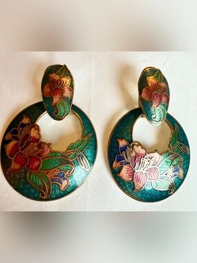 Vintage Cloisonné earrings